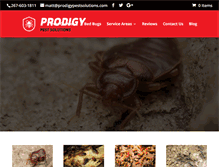 Tablet Screenshot of prodigypestsolutions.com